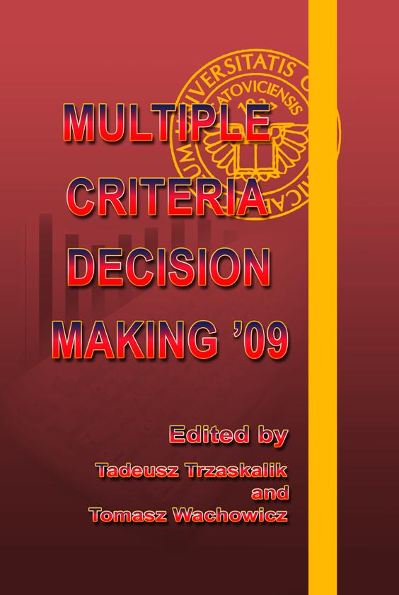 Multiple Criteria Decision Making '09 MCDM'09